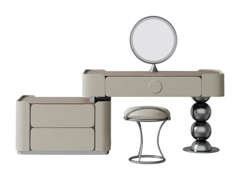 Modern Italian dressing Table 3D Model
