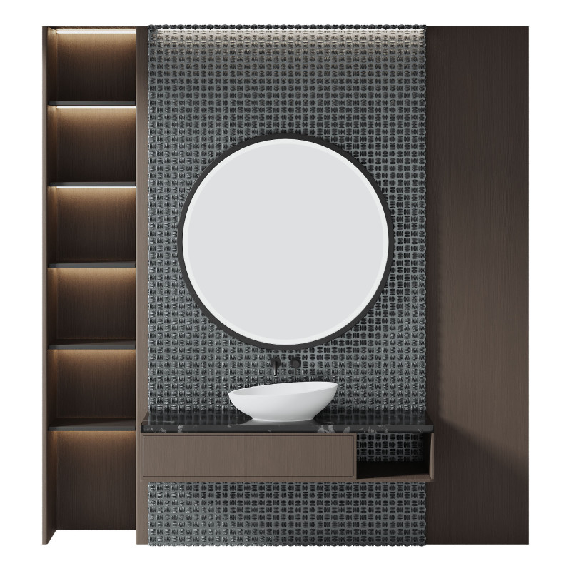 Bathroom funiture 3D Model .c4d .max .obj .3ds .fbx .stl .blend 