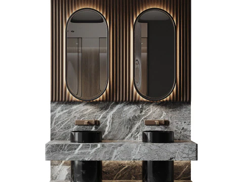 Meble łazienkowe Model 3D