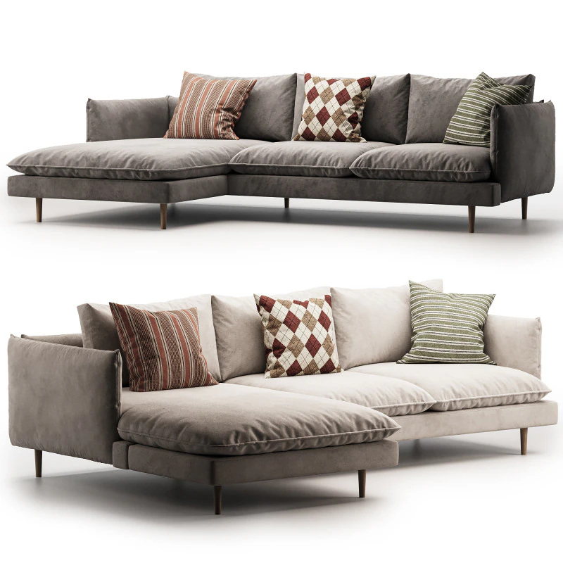 Scandi Sofa 3D Model .c4d .max .obj .3ds .fbx .stl .blend 