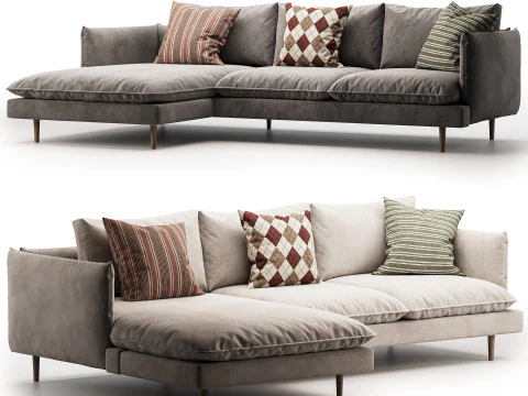 स्कांडी सोफा 3D मॉडल