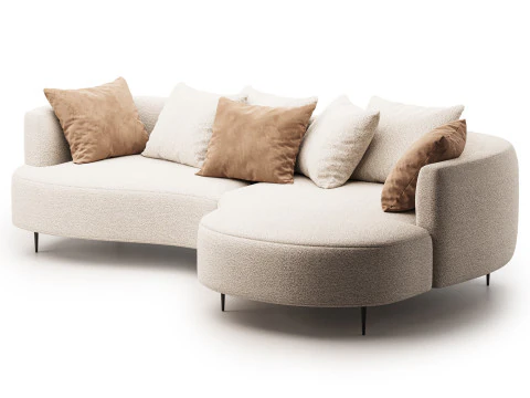 John Lewis Lozenge Grand 5 Seater Sofa 3D Model