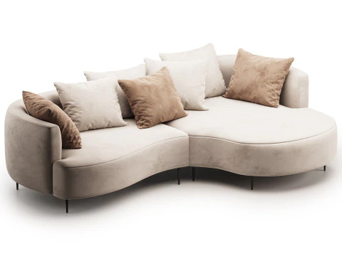 John Lewis Lozenge Grand 5 Seater Sofa 3D Model