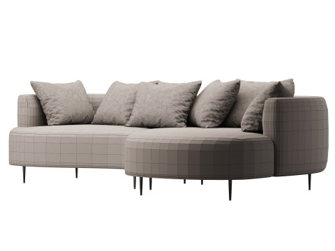 John Lewis Lozenge Grand 5 Seater Sofa 3D मॉडल