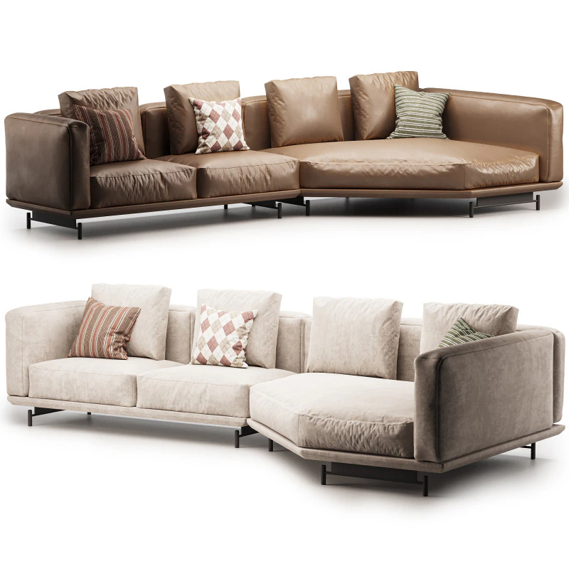 Feathertop Sofa 3D Model .c4d .max .obj .3ds .fbx .stl .blend 