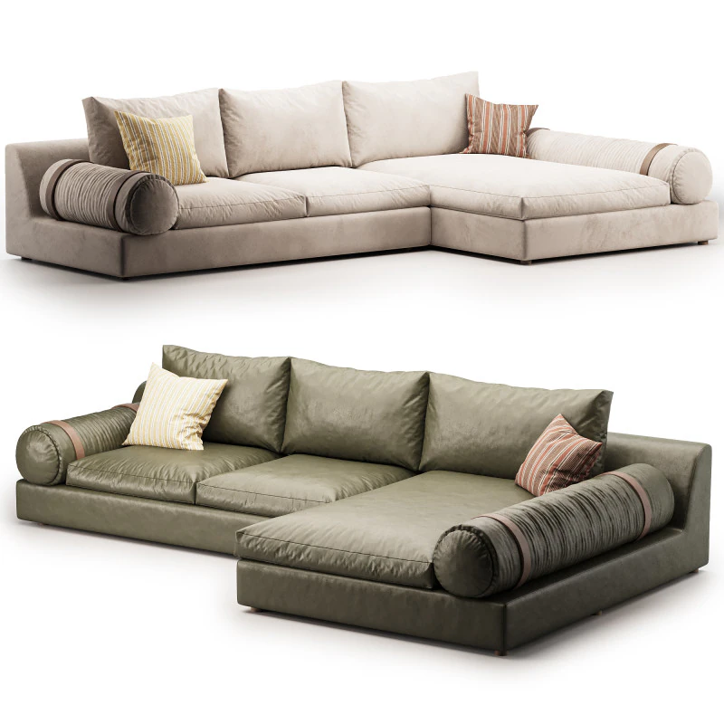 温柔的沙发 3D 模型 .c4d .max .obj .3ds .fbx .stl .blend 