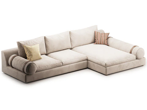 温柔的沙发 3D 模型