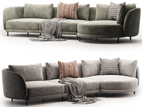 Carre Sofa Chaise 3D 模型
