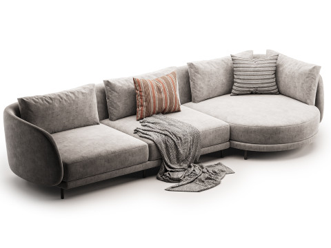 Carre Sofa Chaise Model 3D