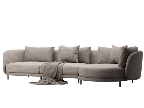 Carre Sofa Chaise Model 3D