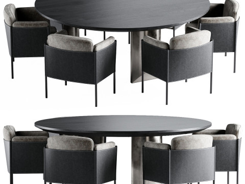 Wedge and Shelley dining set 3D Модель