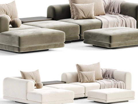 Aqueduct Corner Sofa 3D Model