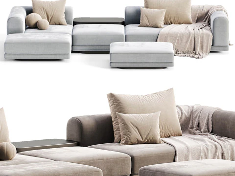 Aqueduct Corner Sofa 3D Model