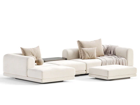 Aqueduct Corner Sofa 3D Model