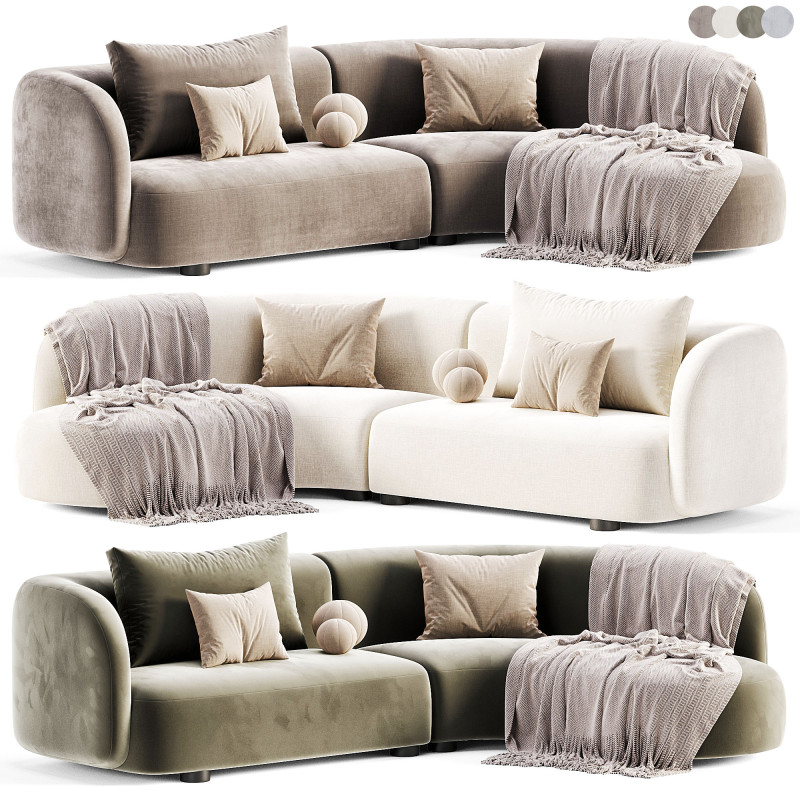 Corner Chaise End Sofa 3D मॉडल .c4d .max .obj .3ds .fbx .stl .blend 