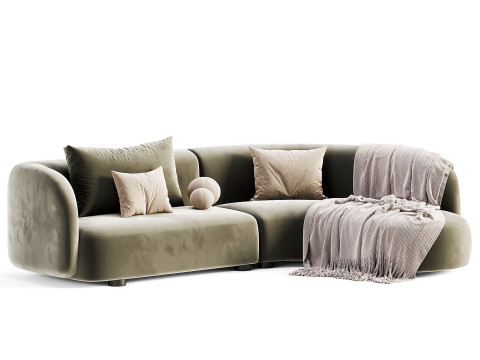 Corner Chaise End Sofa 3D मॉडल
