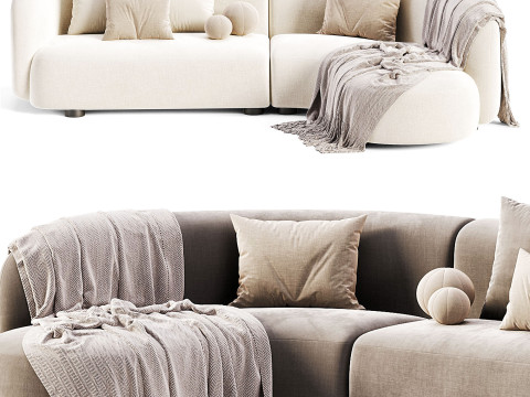 Corner Chaise End Sofa 3D मॉडल
