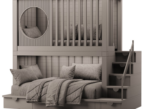 KIDS BED 3D 모델