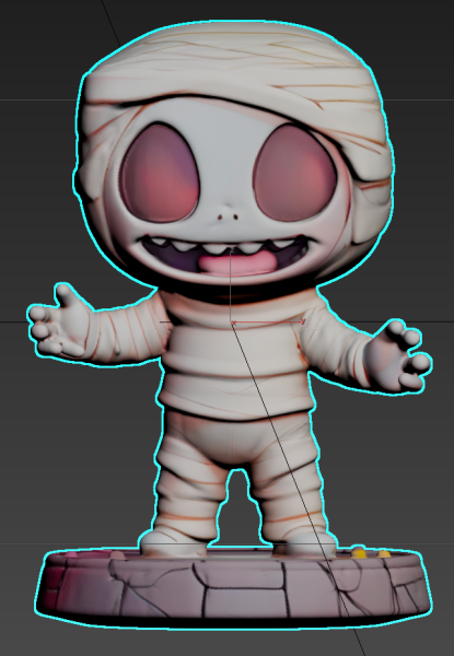 Halloween-Bandage Man 3D प्रिंट मॉडल .c4d .max .obj .3ds .fbx .stl .blend