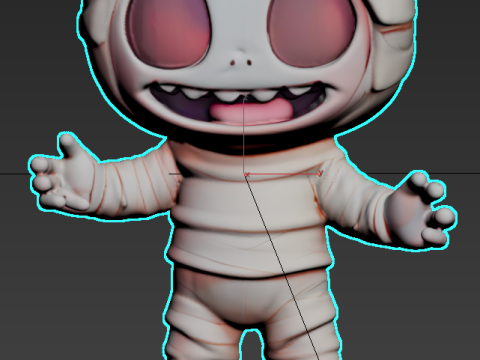 Halloween-Bandage Man 3D Print Model