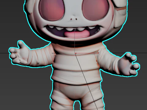 Halloween-Bandage Man 3D Print Model