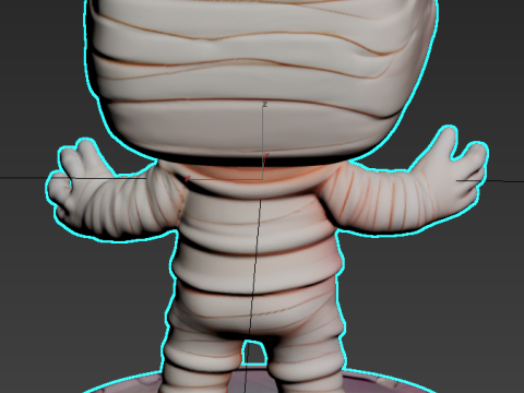 ハロウィン-包帯男 3Dプリントモデル