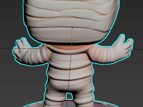 Halloween-Bandage Man 3D Print Model