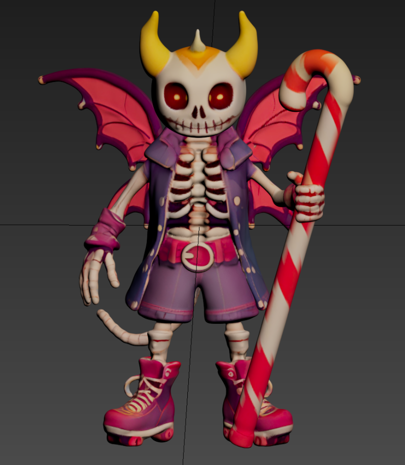 Halloween-Skeleton Man 3Dプリントモデル .c4d .max .obj .3ds .fbx .stl .blend