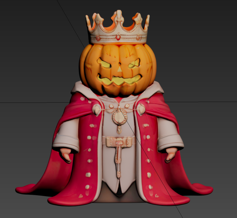 Halloween - Pumpkin teaches the Pope 3D प्रिंट मॉडल .c4d .max .obj .3ds .fbx .stl .blend 