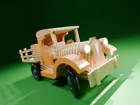 खिलौना ट्रक 3D मॉडल