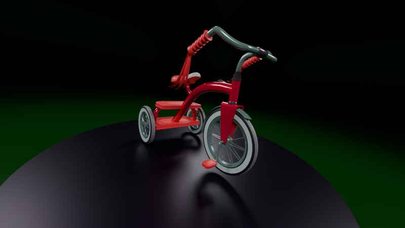Tricycle Model 3D .c4d .max .obj .3ds .fbx .stl .blend 