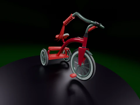 Трехколесный велосипед 3D Модель
