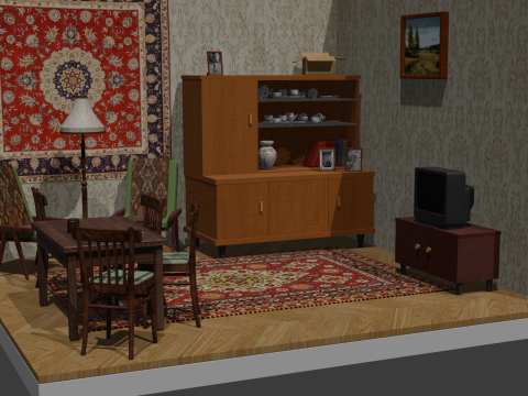 The Soviet room Model 3D