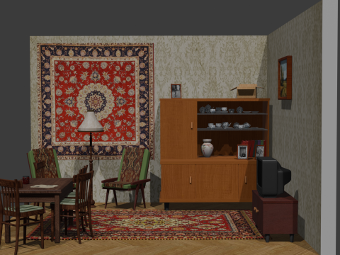 The Soviet room Model 3D