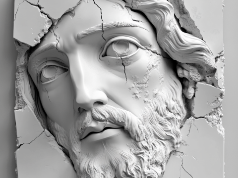 Jesus face 3Dプリントモデル