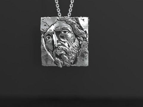 Jesus face 3D-printmodel