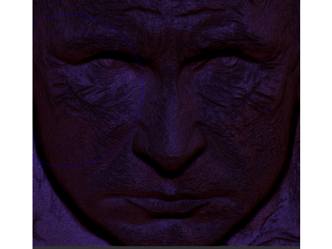 Putin Face Medal 3D Model