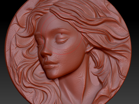 Woman face 3D Модель
