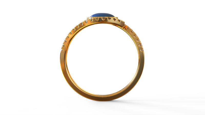 Ring EYE 3D Принт Модель .c4d .max .obj .3ds .fbx .stl .blend 