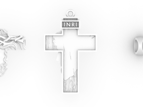 Cross Jesus 3D 프린트 모델