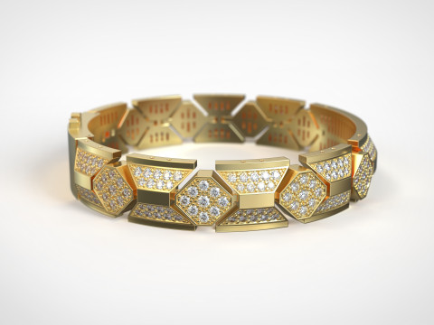 Man luxury bracelet 3Dプリントモデル