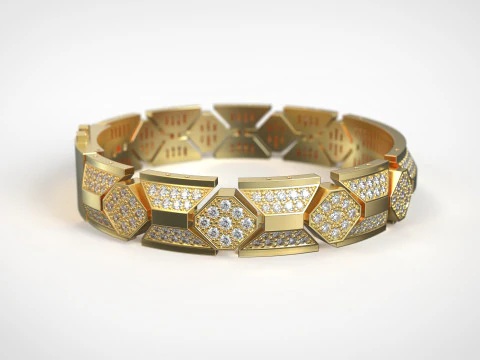 Man luxury bracelet 3D Print Model