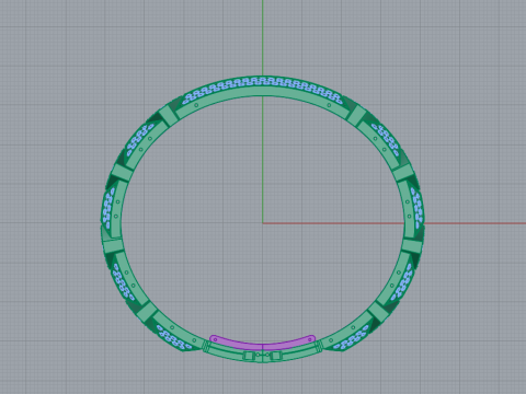 Man luxury bracelet 3Dプリントモデル