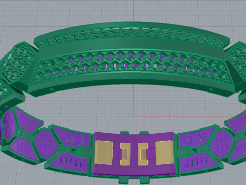 Man luxury bracelet 3D Print Model