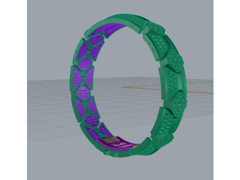 Man luxury bracelet 3Dプリントモデル
