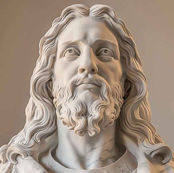 Jesus Christ Relief High Detail Sculpture for CNC - 3D Printing 3D Print Model .c4d .max .obj .3ds .fbx .stl .blend 