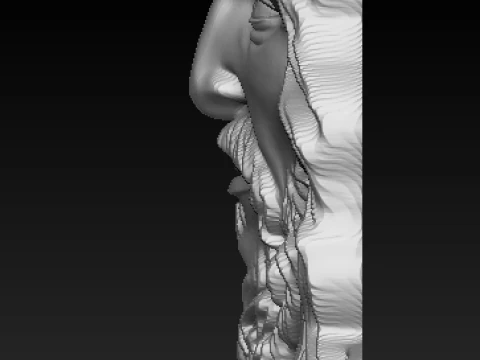 Jesus Christ Relief High Detail Sculpture for CNC - 3D Printing 3D Print Model