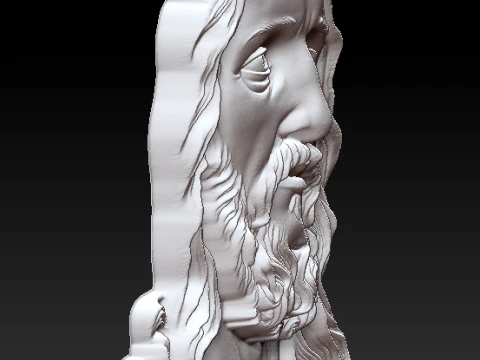 Jesus Christ Relief High Detail Sculpture for CNC - 3D Printing 3D Print Model