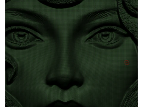 3D рельефная настенная декоративная панель для женского лица в стиле модерн с ЧПУ STL 3D Принт Модель