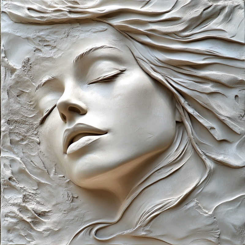 Beautiful Women Faces Bas-Relief Pack 3 Mod&egrave;les STL pour impression 3D CNC Modèles 3D en vedette .c4d .max .obj .3ds .fbx .stl .blend 
